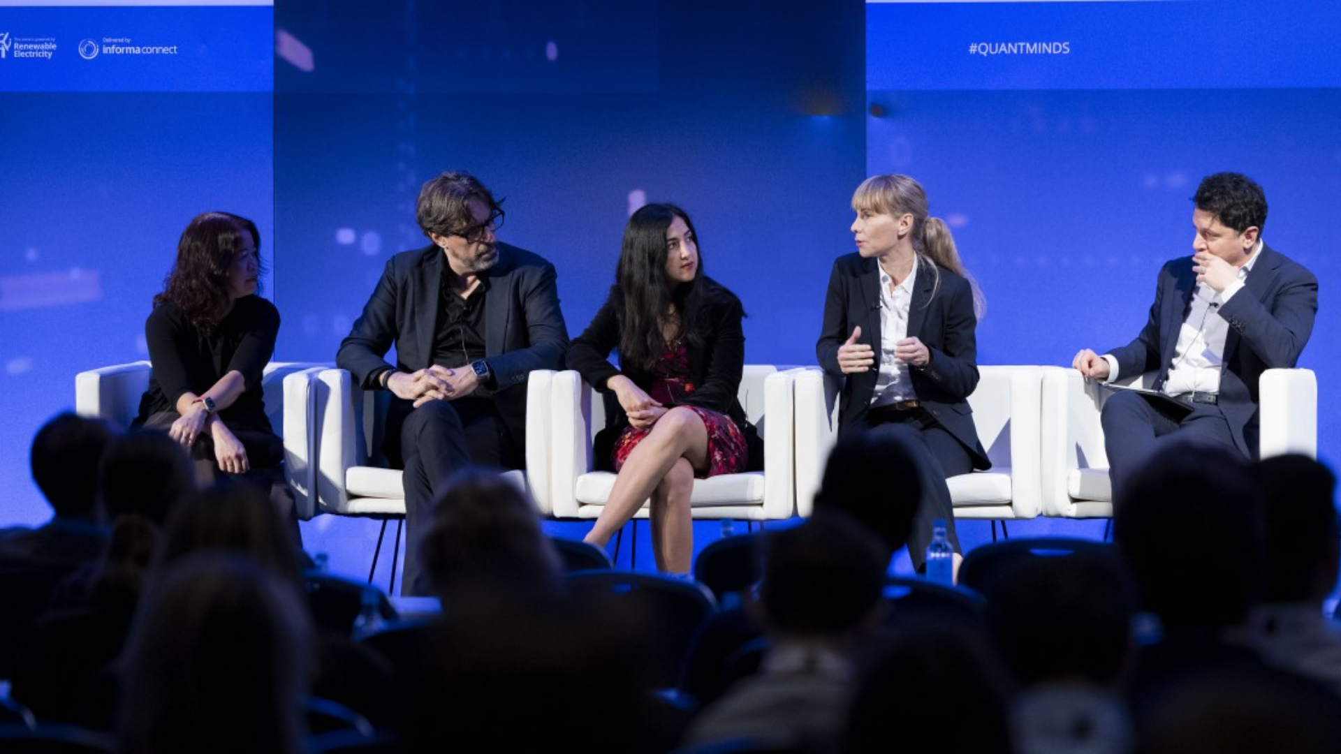 Nicole Königstein on the AI in finance panel at QuantMinds International